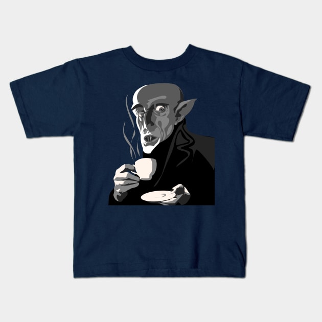 VAMPIRE COFFEEING #2 Kids T-Shirt by Strider